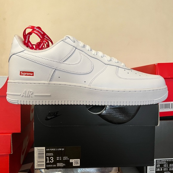 Nike Other - Nike Air Force 1 low sp supreme white cu9225-100 size 13